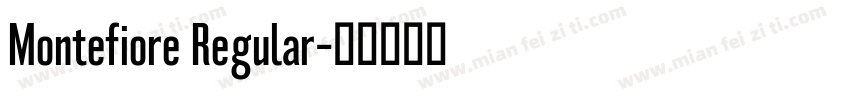Montefiore Regular字体转换